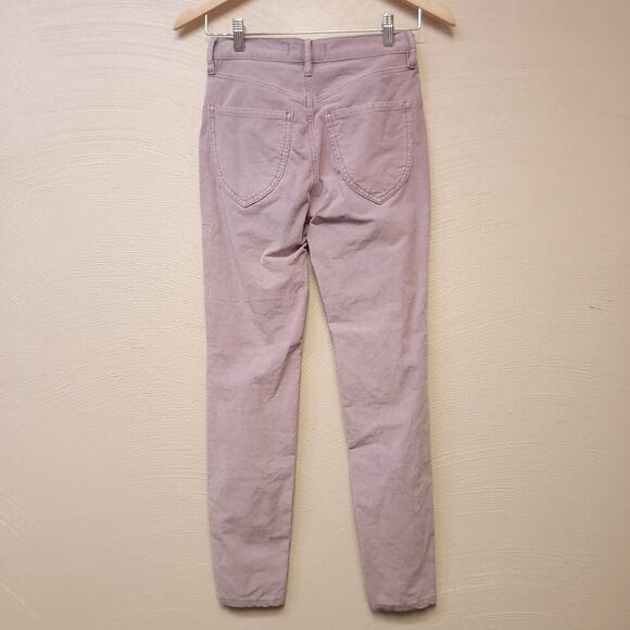We The Free Corduroy Pants Size 24 Used Lavender Skinny Purple Womens Sun Chaser - Picture 12 of 13